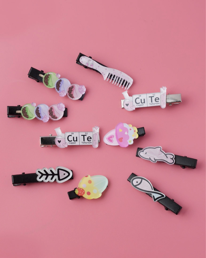 Custom Shape Acrylic Hair Clip