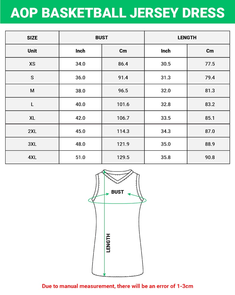 All-over Print Basketball Jersey Dress 