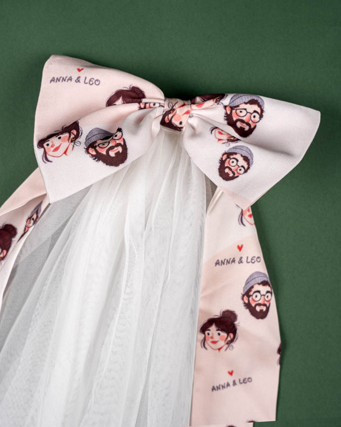 Satin Bow Veil