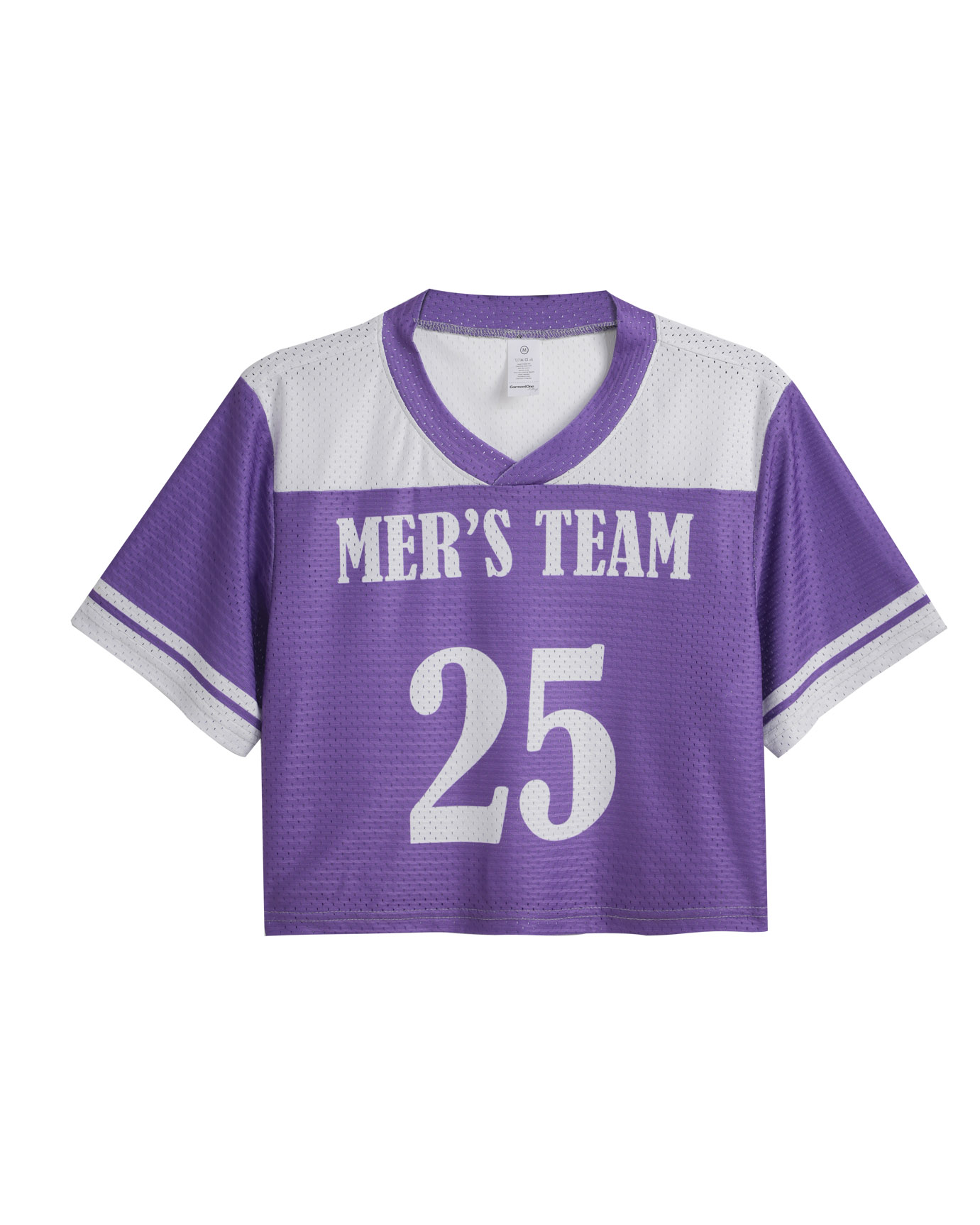 All-over Print Mesh Crop Top Football Jersey