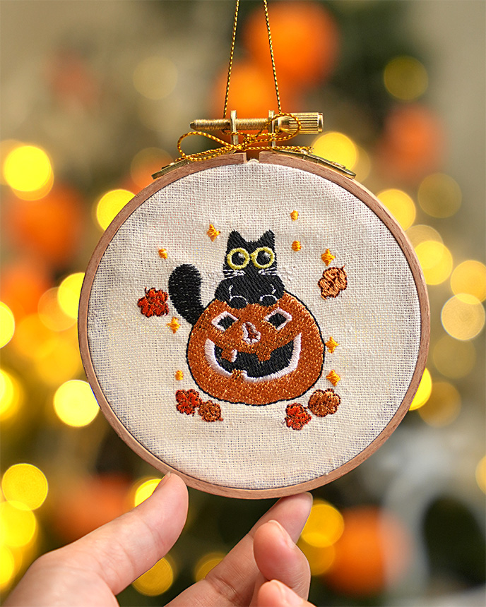 Embroidered Hoop Ornament