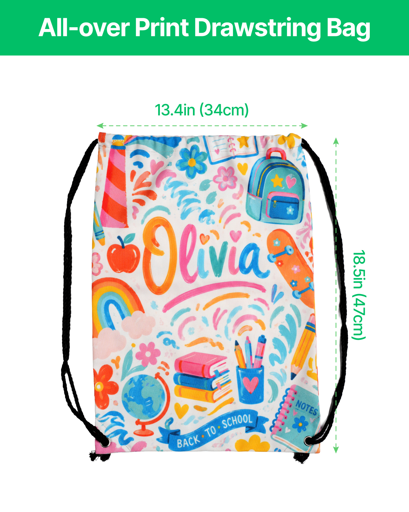 All-over Print Drawstring Bag