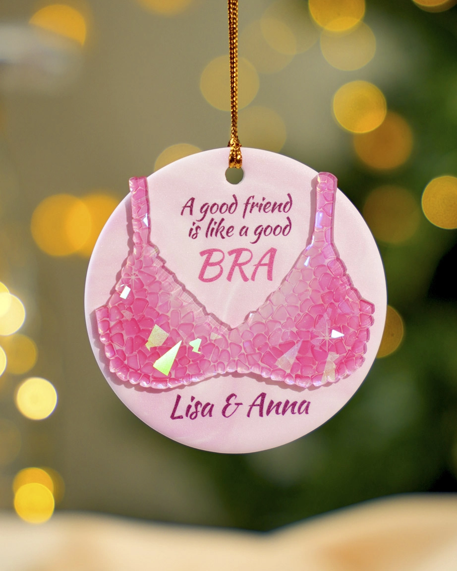 Ceramic and Hologram Ornament