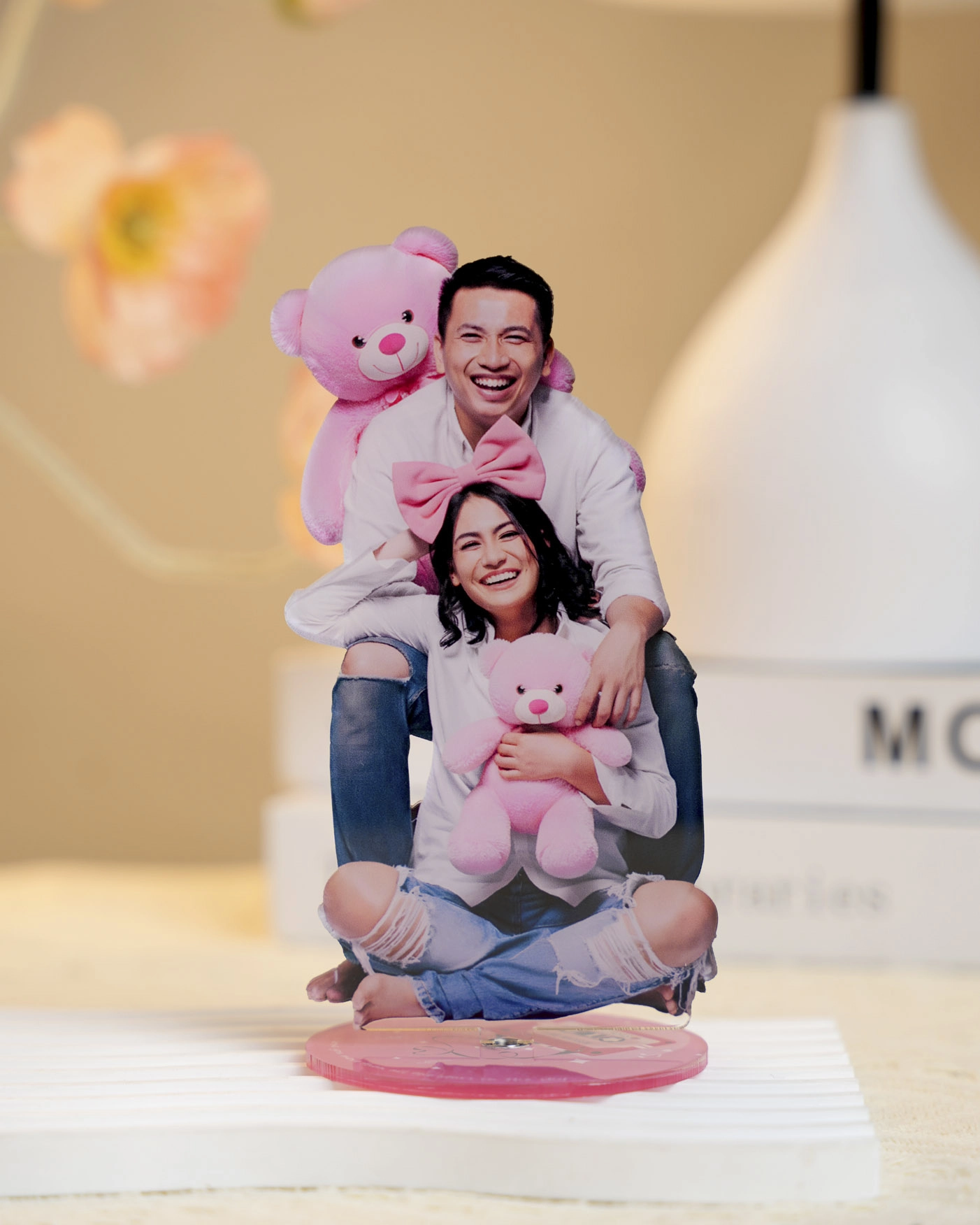 Custom Shape Acrylic Spinning Standee