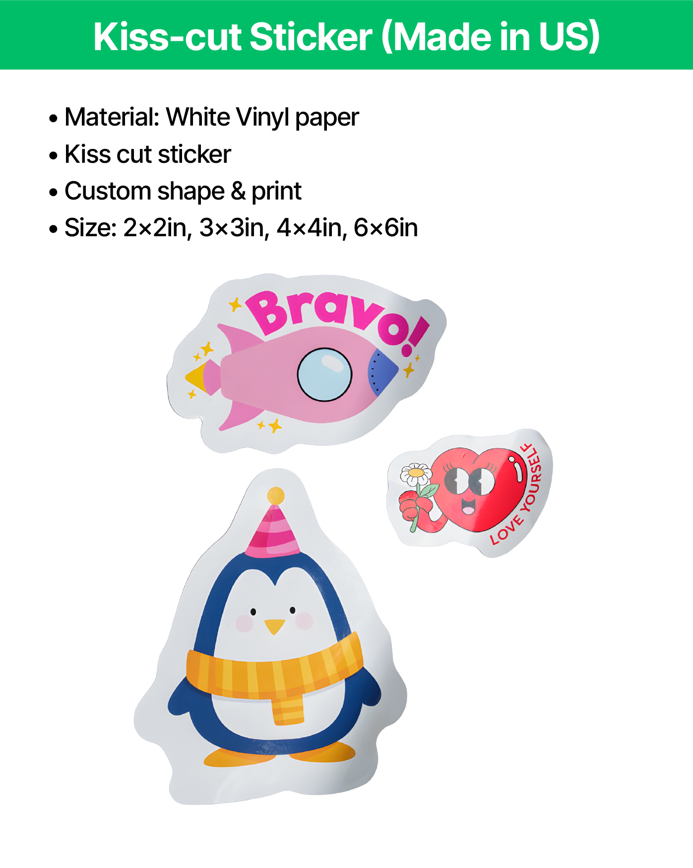 Kiss-cut Sticker (Made in US)
