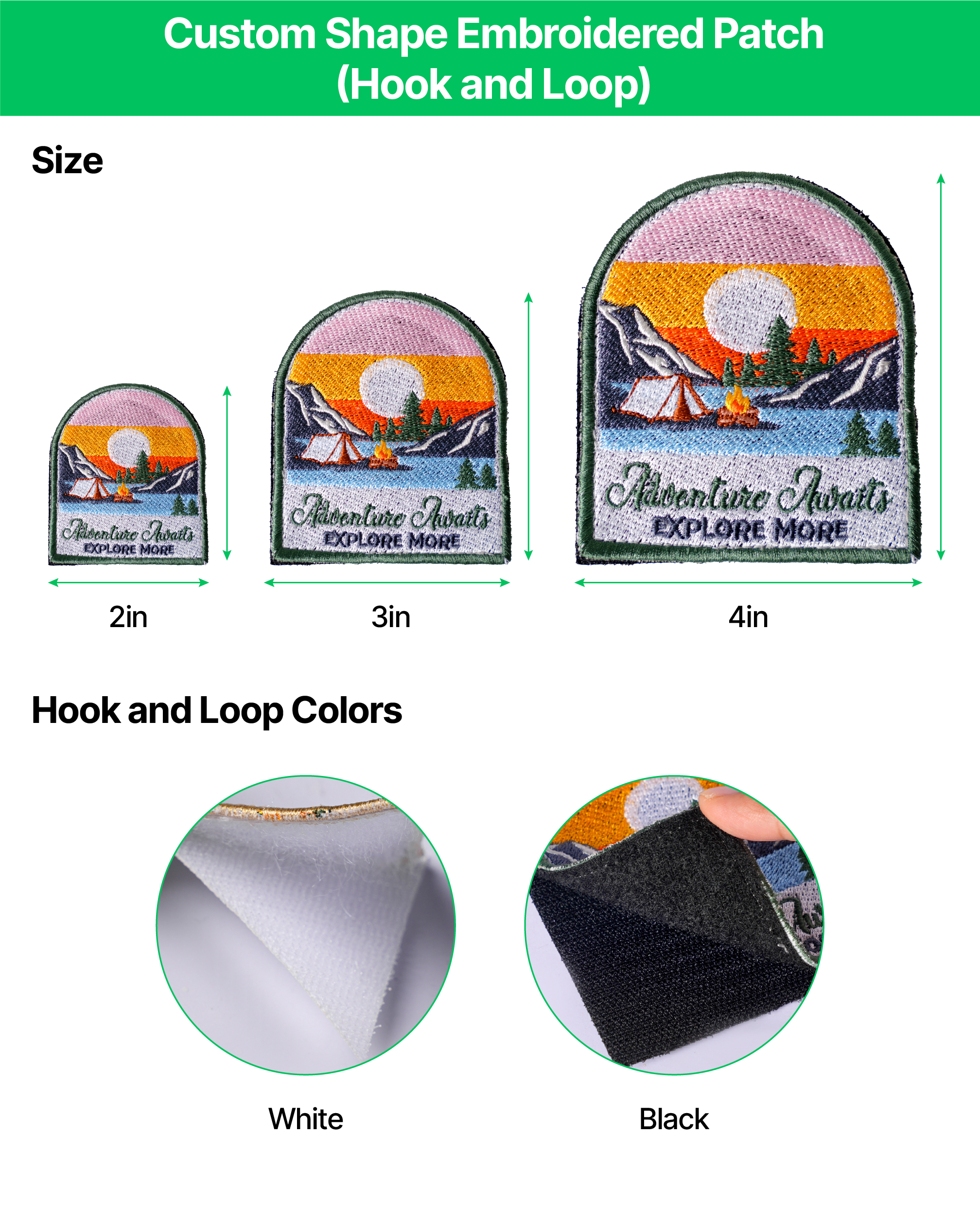 Custom Shape Embroidered Patch