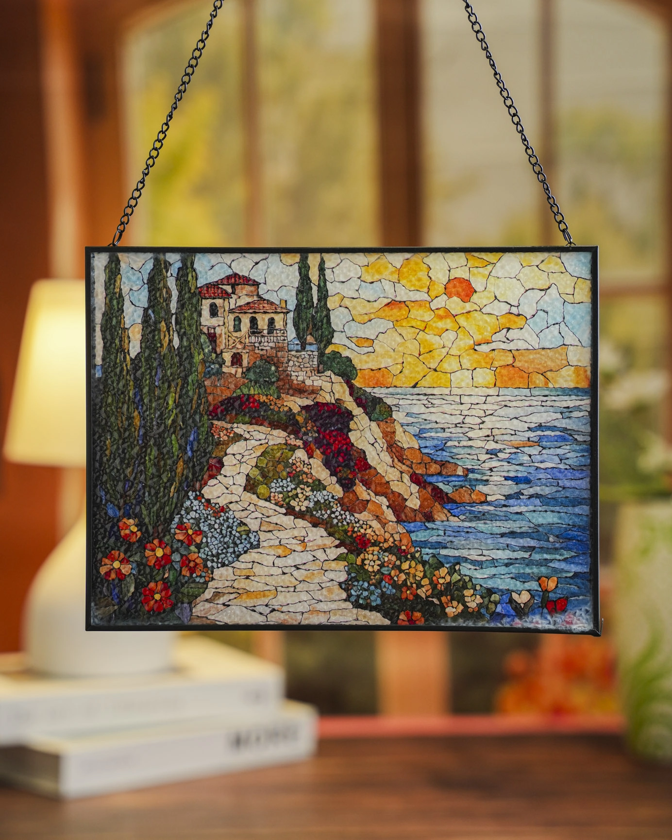 Stained Glass Suncatcher for Window Hanging