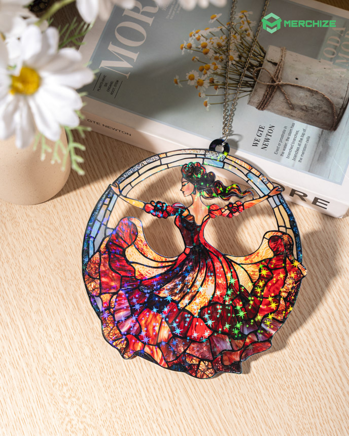 Custom Shape  1-side Printed Star Hologram Ornament