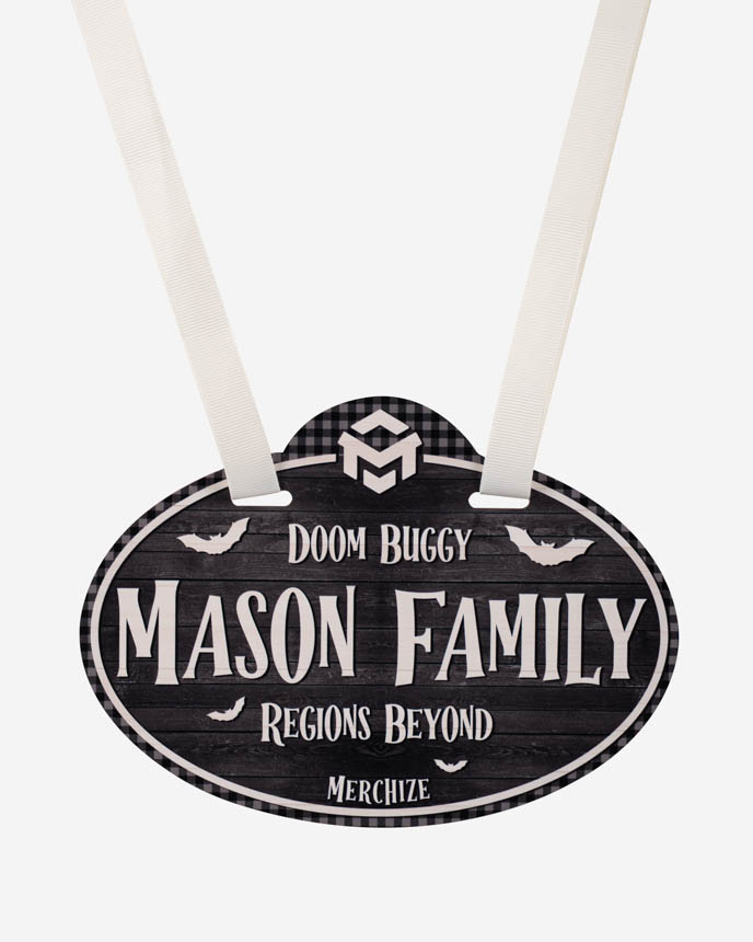 Custom Shape Wood Stroller Sign