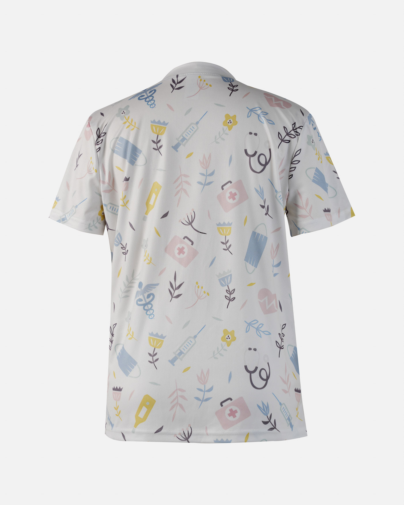 All-over Print Women's Medical Scrub Top