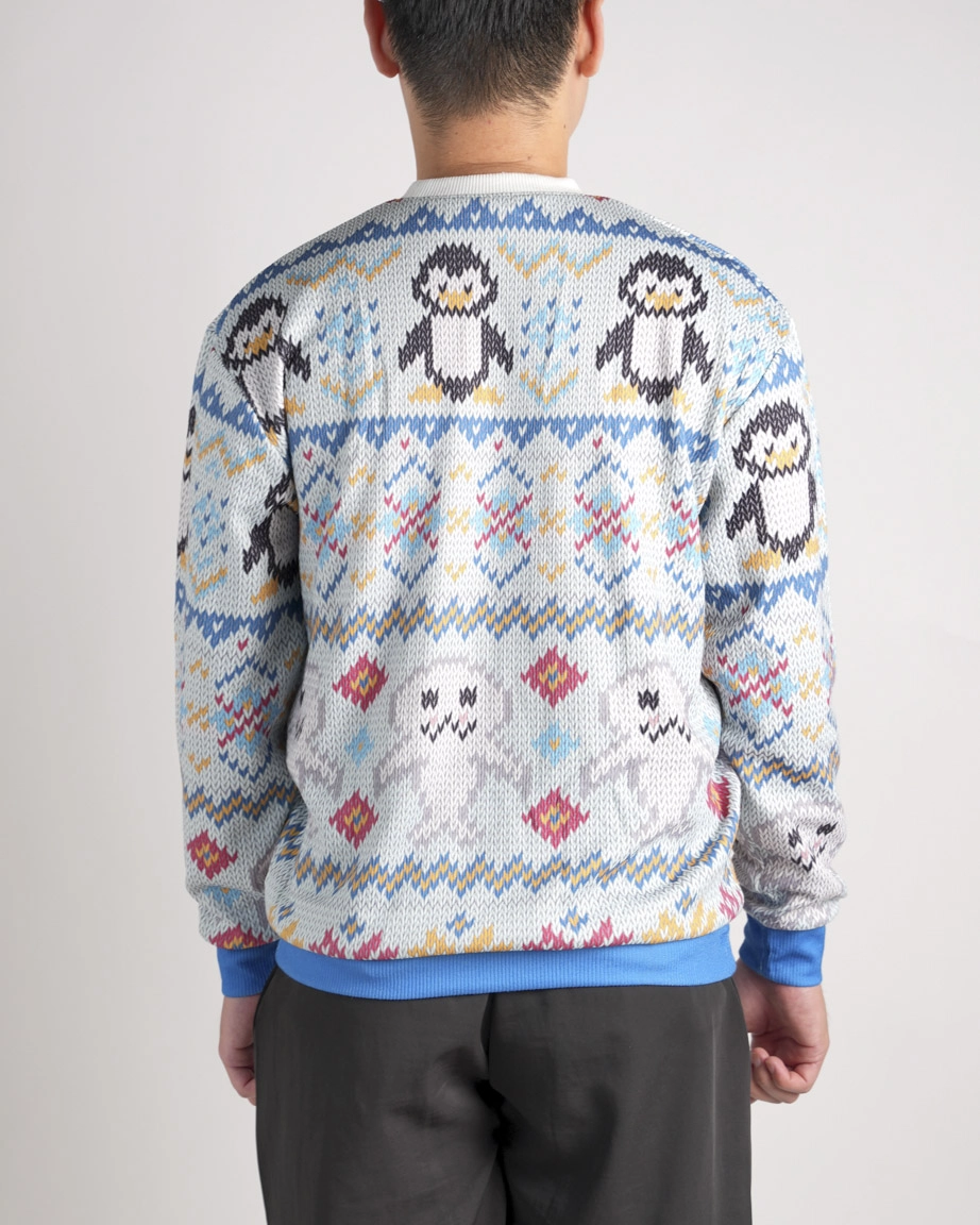 All-over Print Knitted Sweater