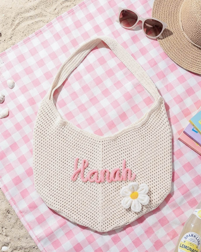 Embroidered Beach Tote Bag (Made in China)