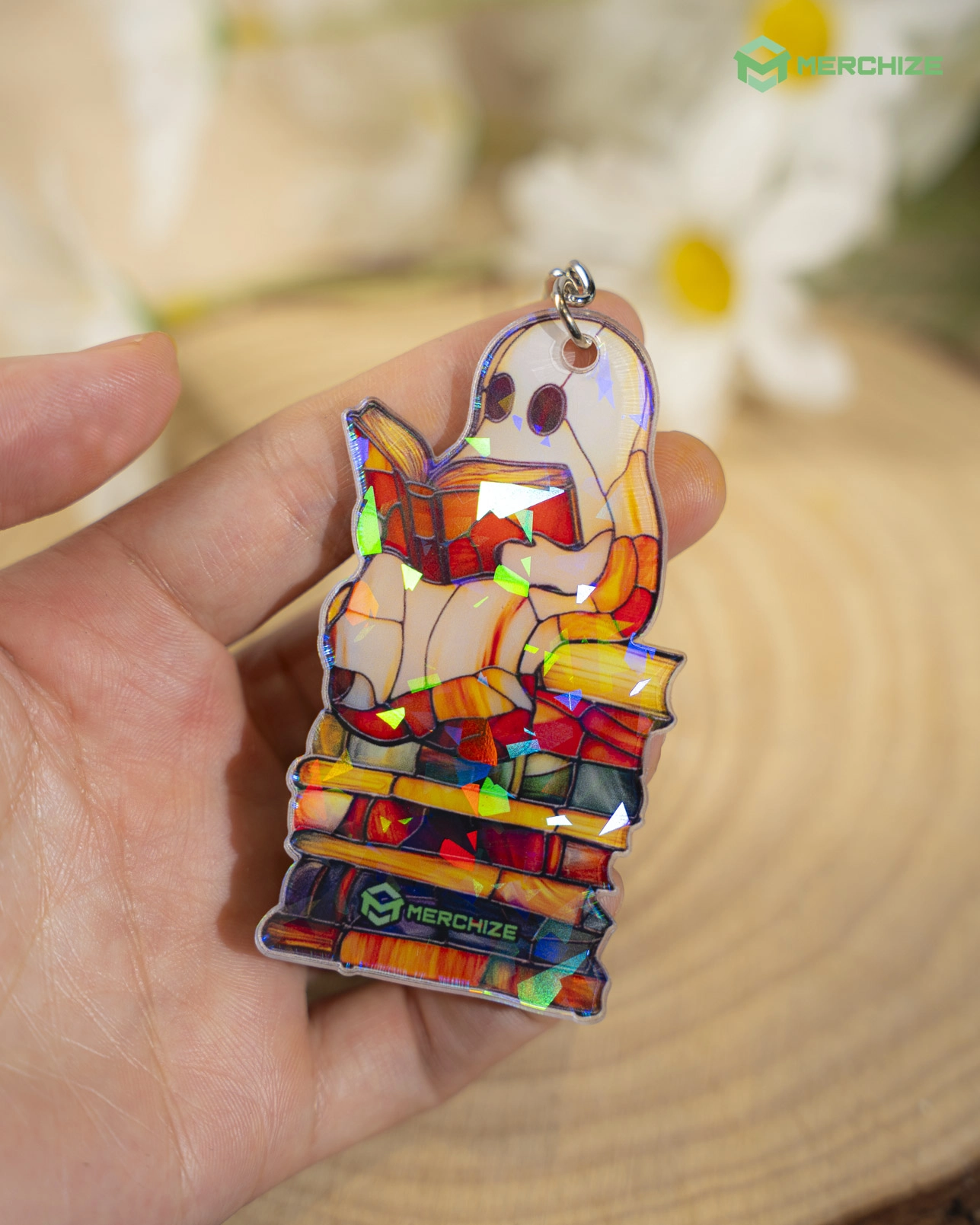 Custom Shape Acrylic Hologram Keychain