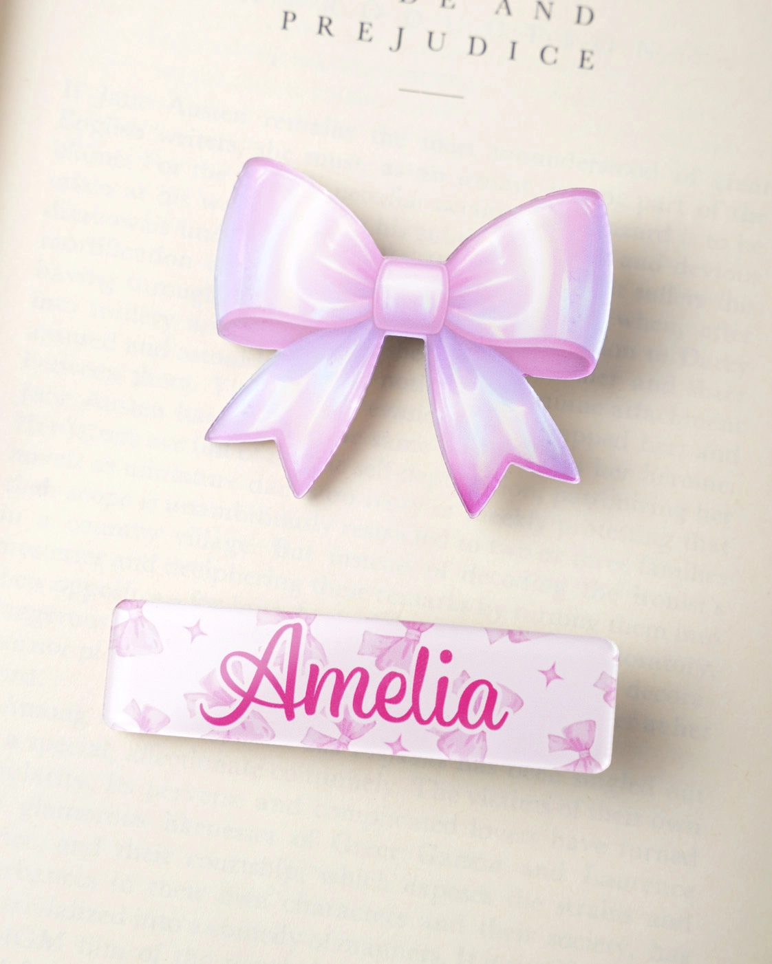 Custom Shape Acrylic Hair Clip