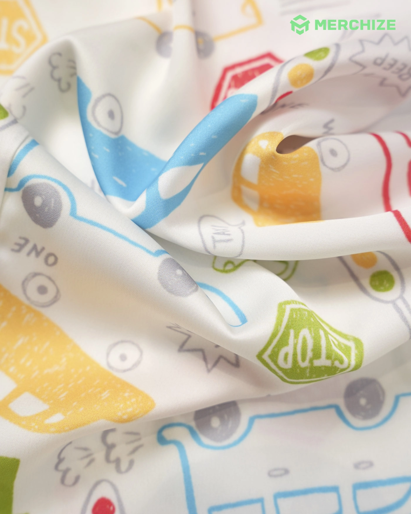 All-over Print Kid Satin Pajamas Set