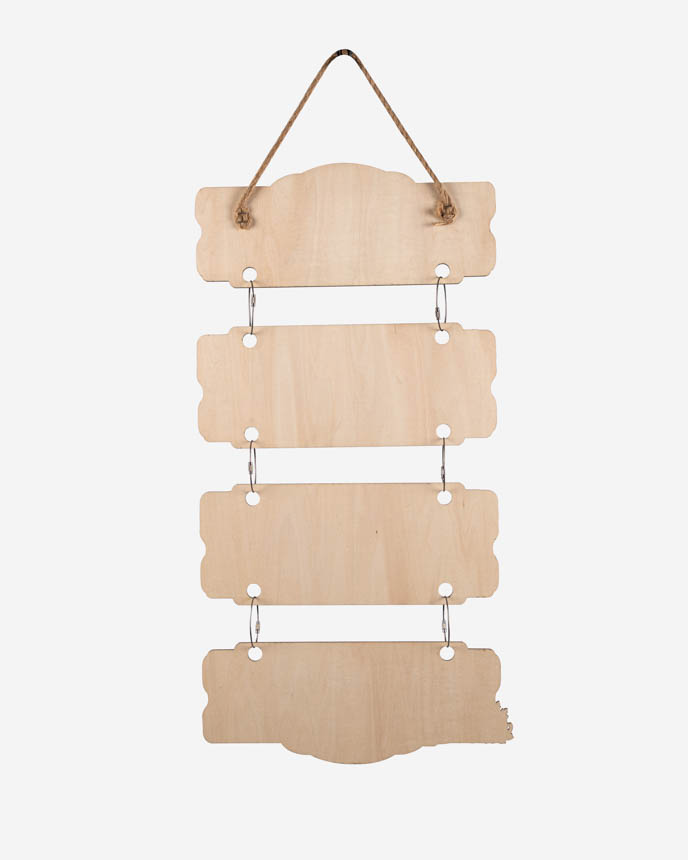 Custom Shape Wood Multi Tier Sign
