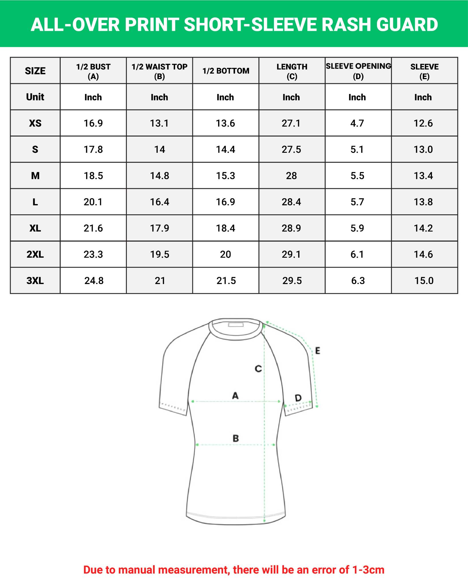 All-over Print Short-sleeve Rash Guard