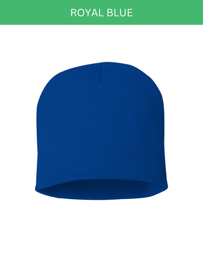 Engraved Leather Patch Beanie for Kid (Made in US) 