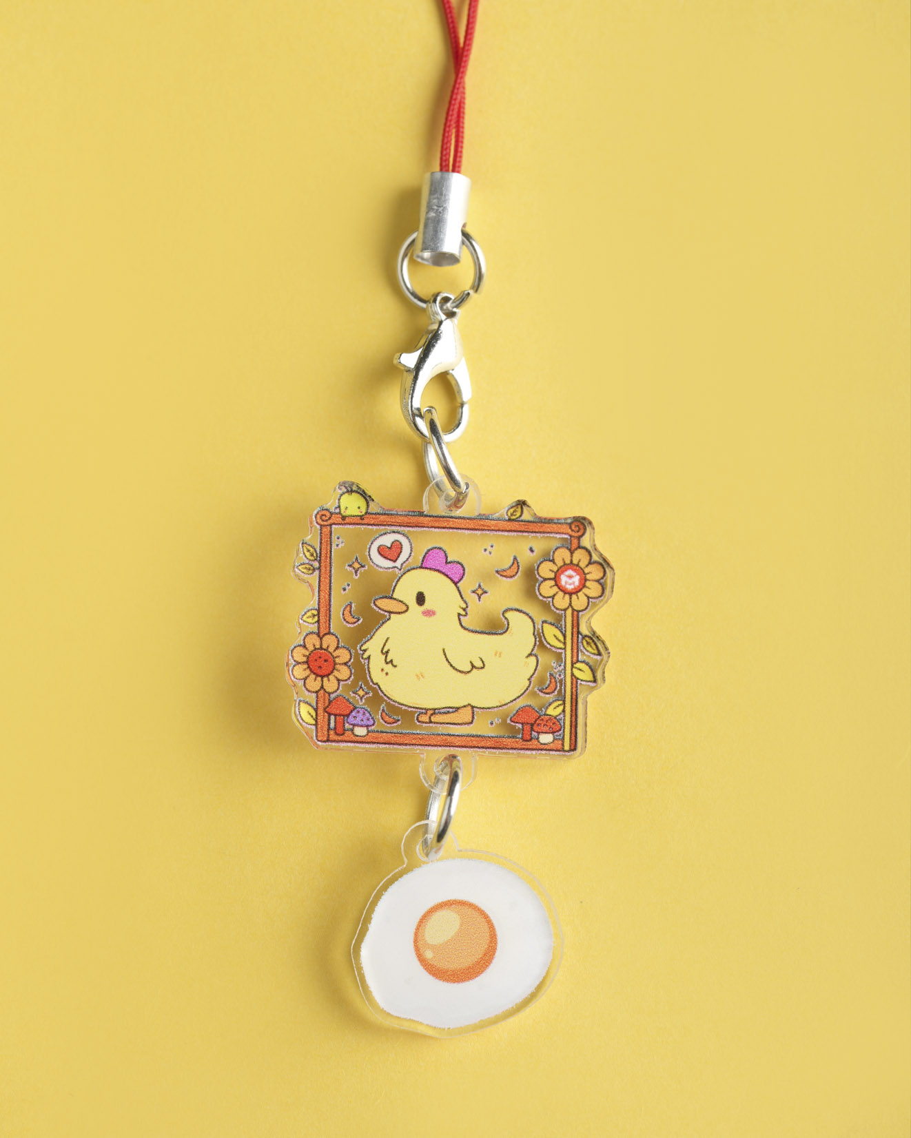 Custom Shape Acrylic Connected Phone Charm