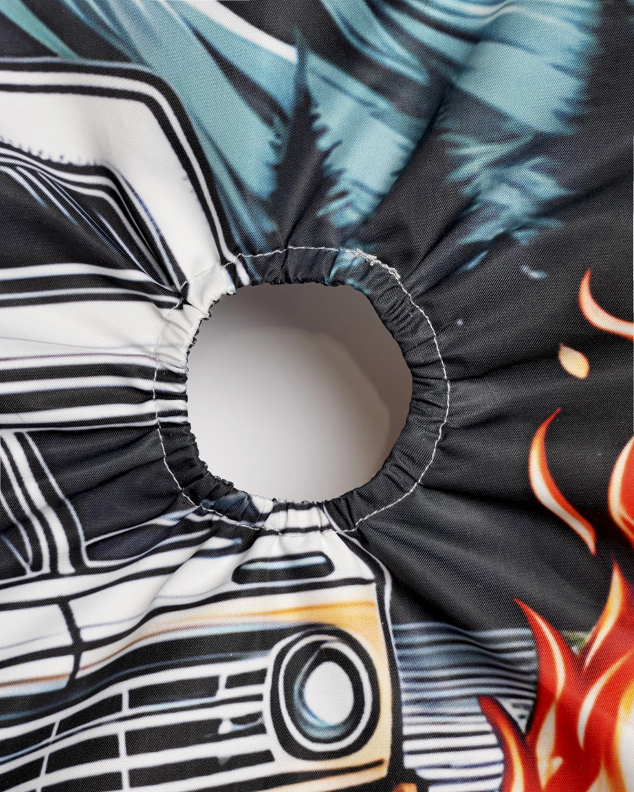 Spare Tire Cover With Elastic Backup Camera Hole