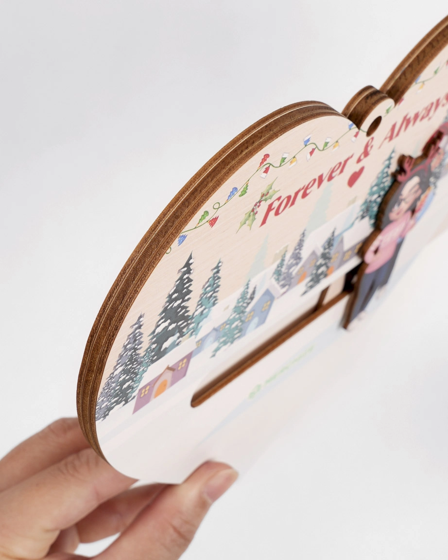 Custom Shape Wooden Slider Ornament