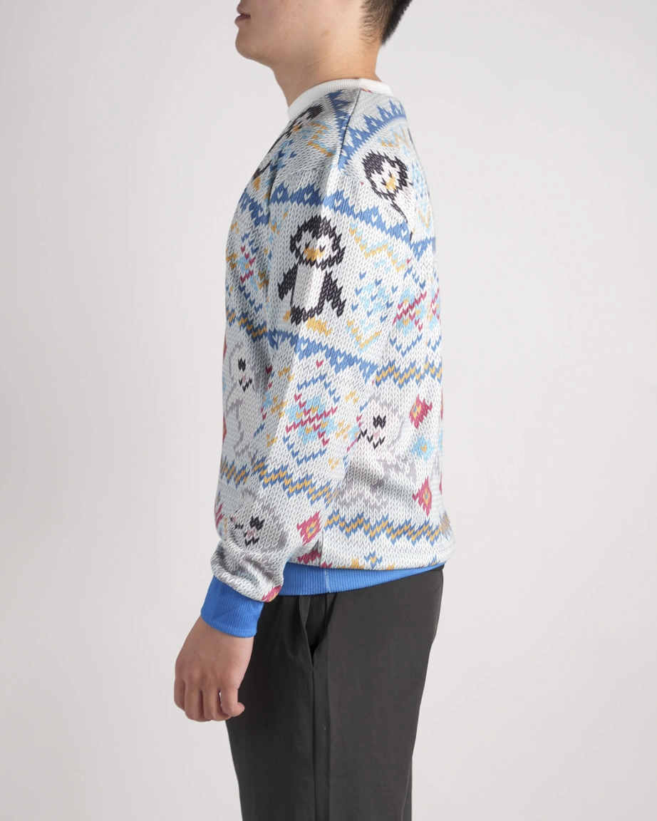 All-over Print Knitted Sweater