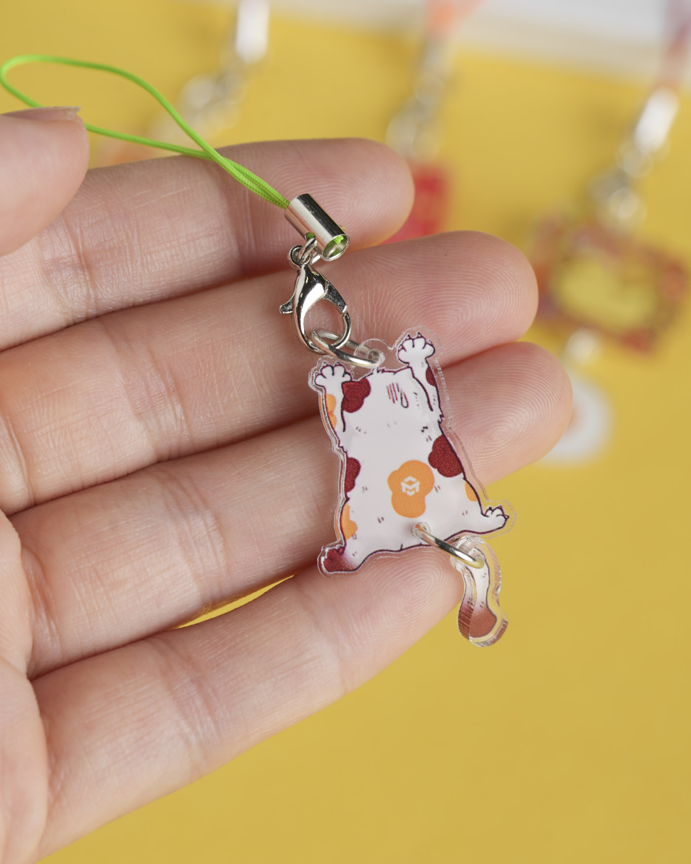 Custom Shape Acrylic Connected Phone Charm
