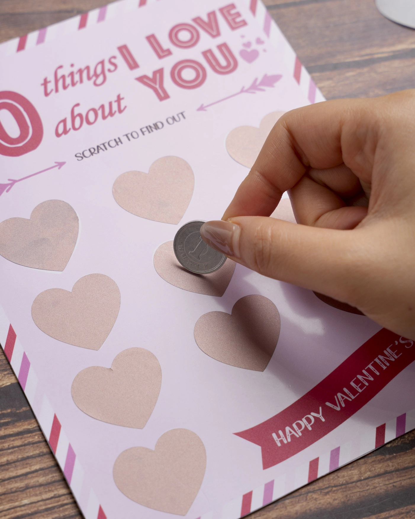 Custom Shape Scratch-Off Card