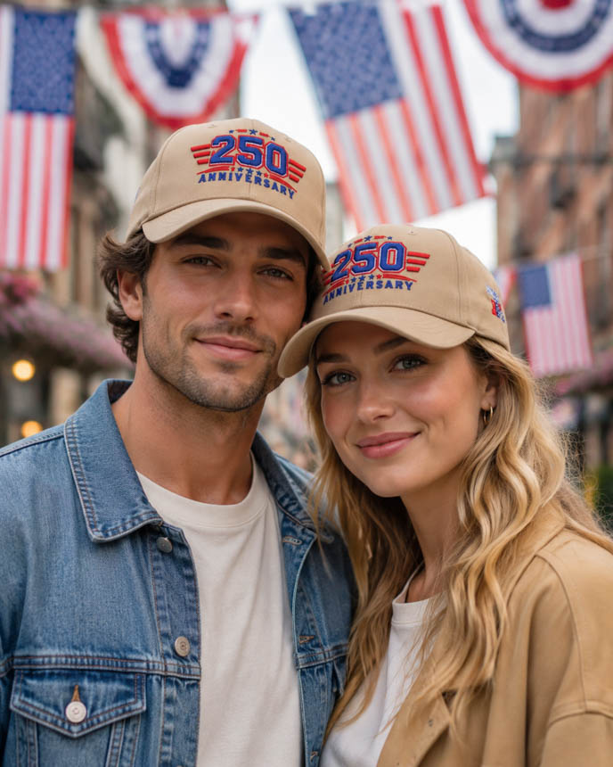 Flat and 3D Puff Embroidered Cap  