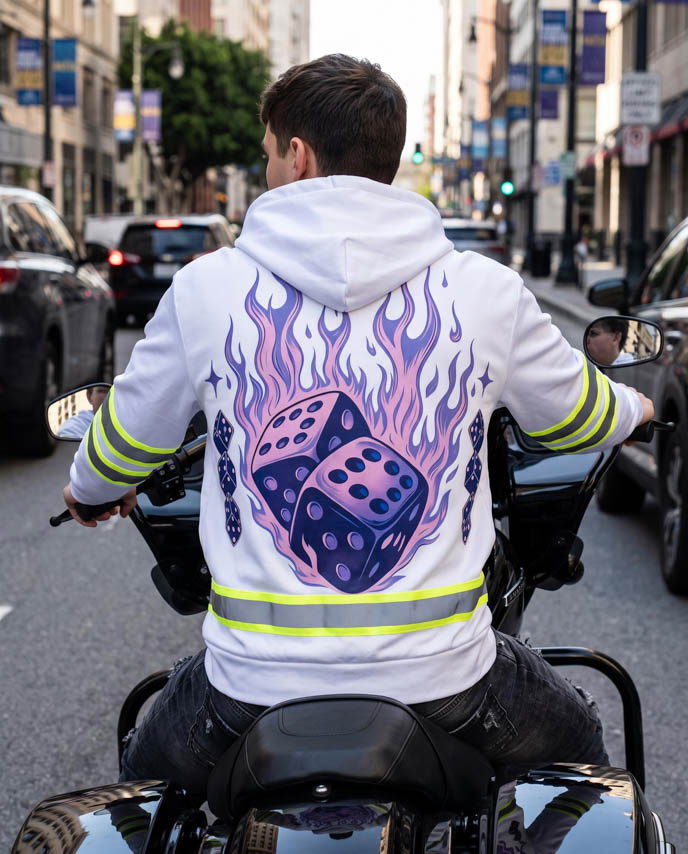 All-over Print Reflective Hoodie (Lightweight)