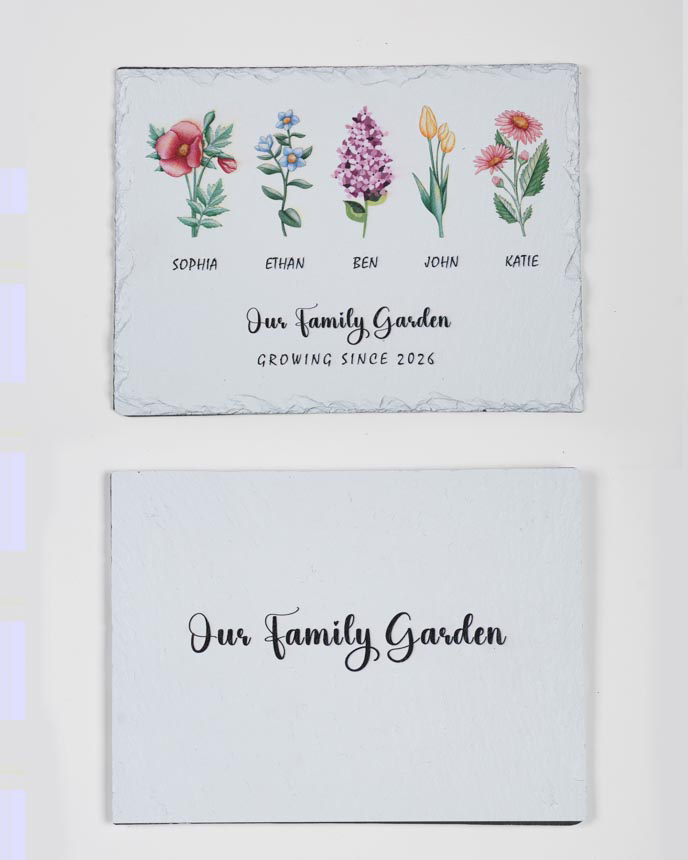 2-side Printed Memorial Garden Stone