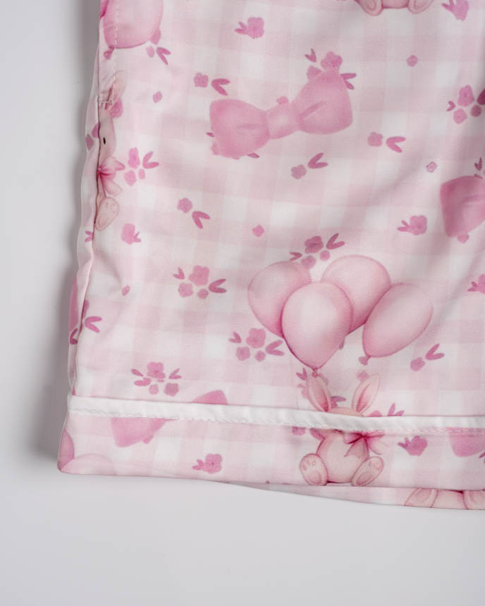 All-over Print Kid and Youth Satin Pajama Shorts