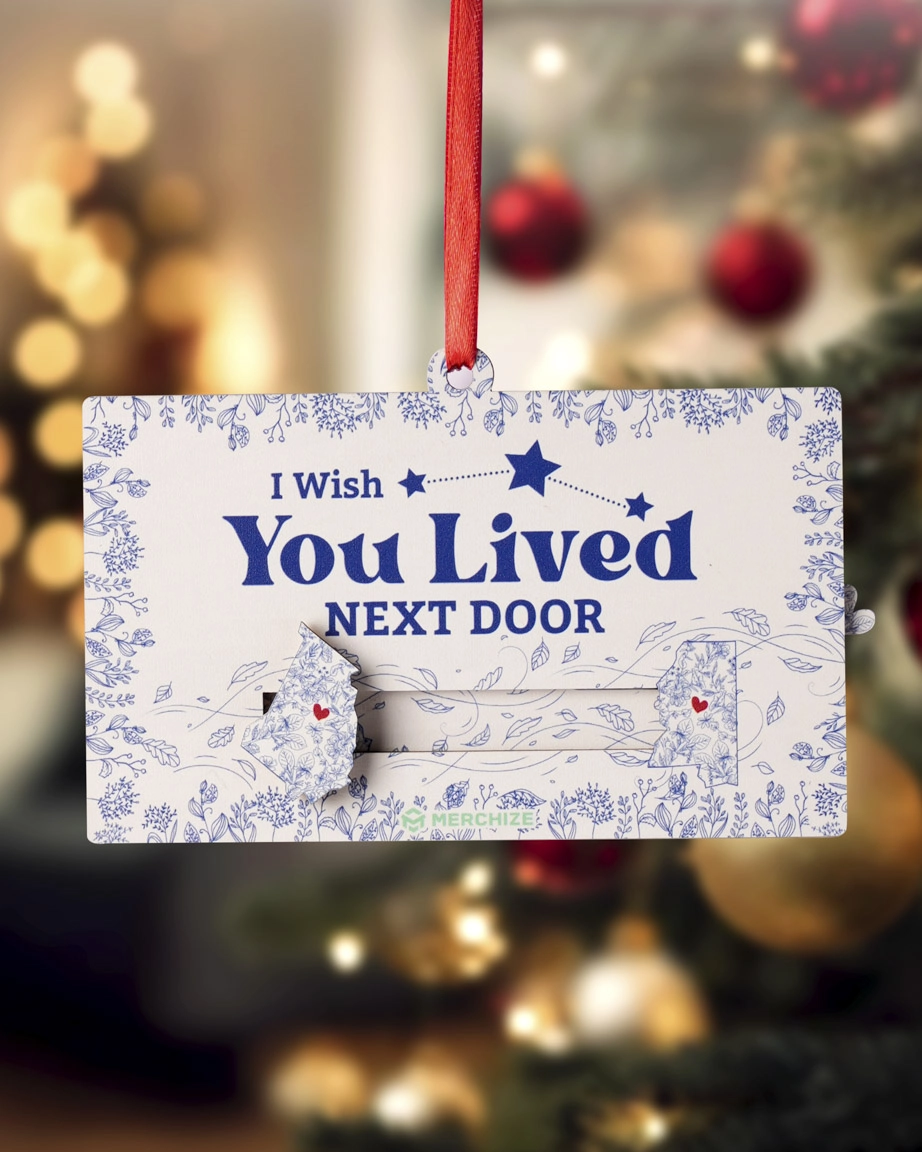 Custom Shape Wooden Slider Ornament