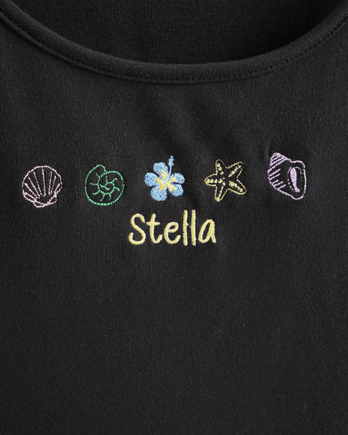 Embroidered Women's Fitted Tank Top