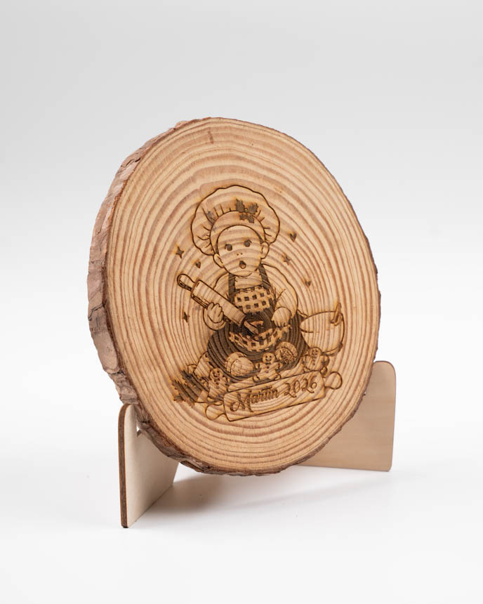 Engraved Wood Slice