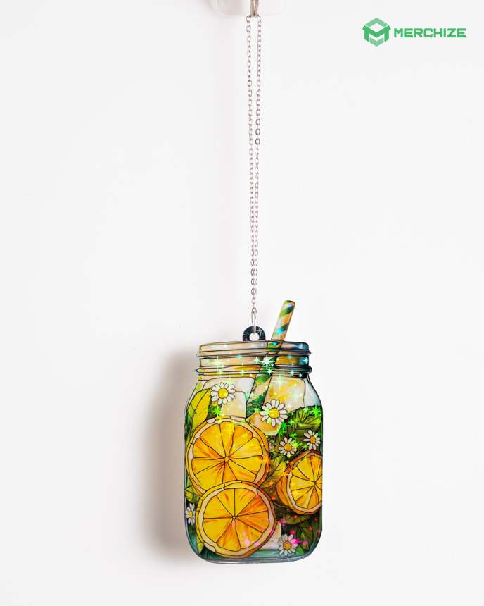 Custom Shape  1-side Printed Star Hologram Ornament