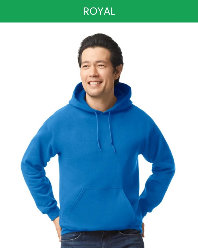 Gildan Royal Blue Hoodie Heavy Blend Blank Plain Hooded Sweat Mens  Pullover, Royal Blue, S : : Clothing, Shoes & Accessories