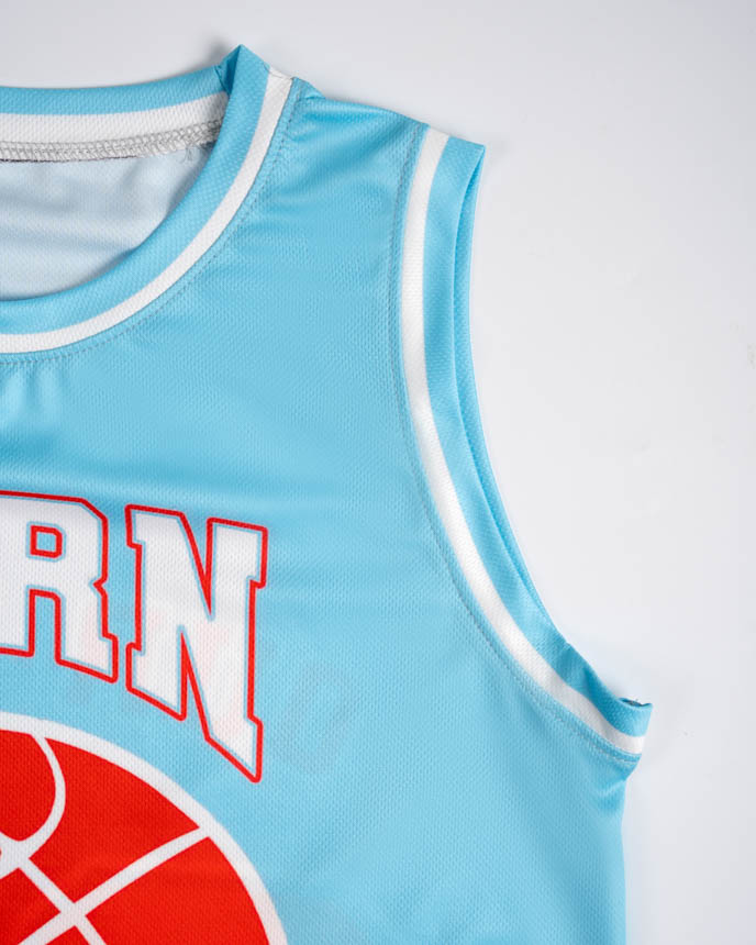 All-over Print Kid and Youth Basketball Crewneck Jersey Set