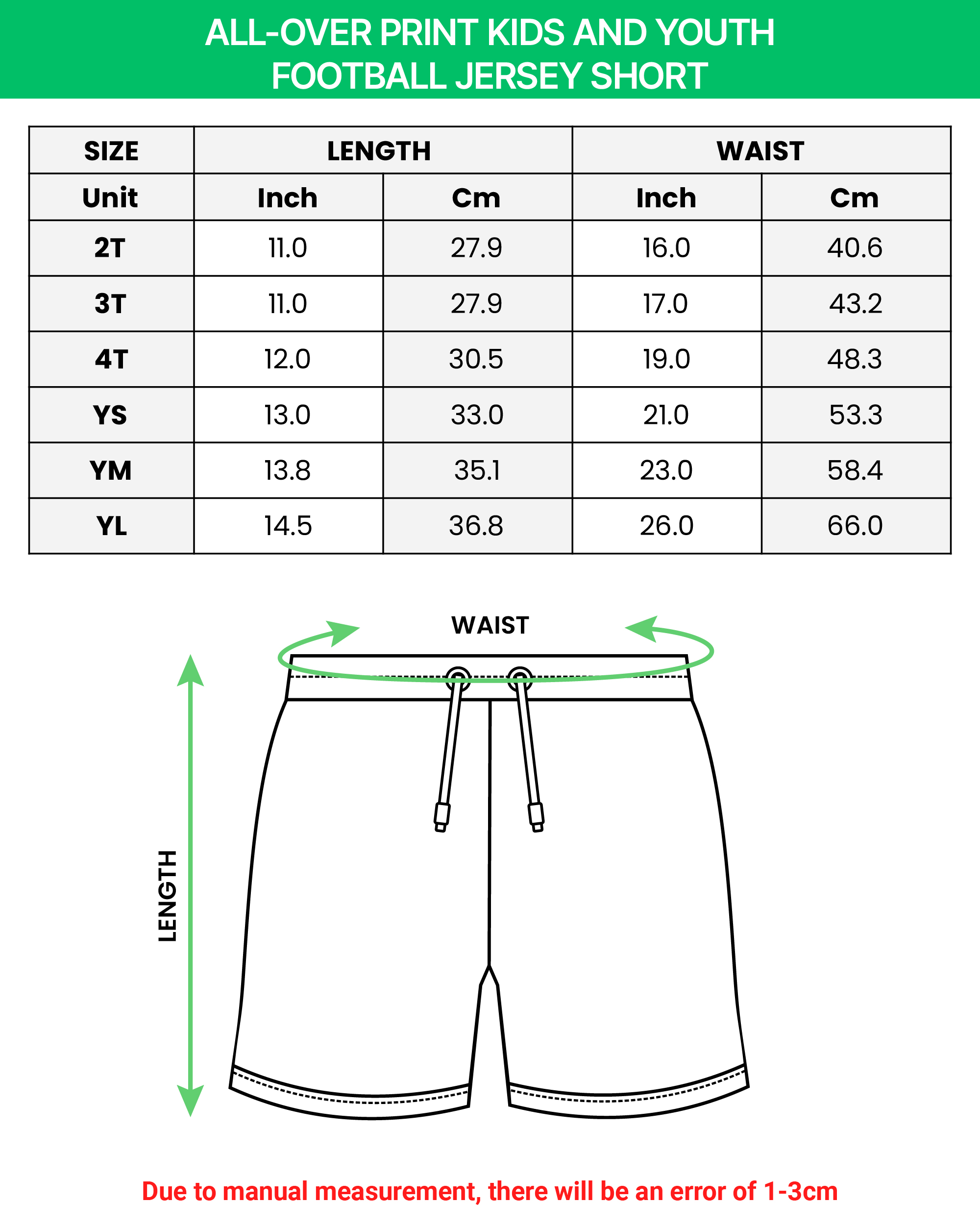 All-over Print Kids and Youth Football Jersey Set