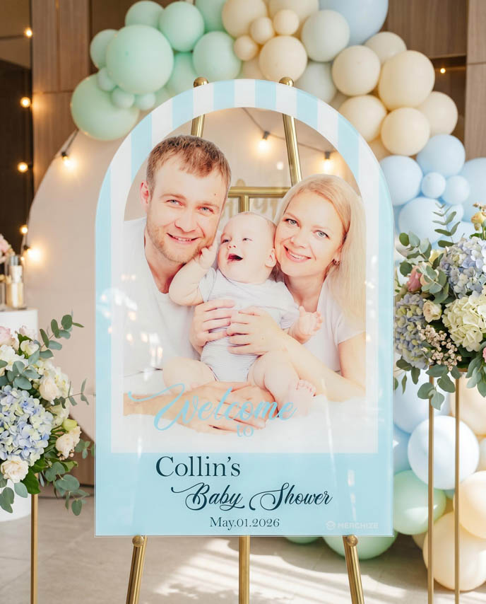 Custom Shape Acrylic Welcome Sign