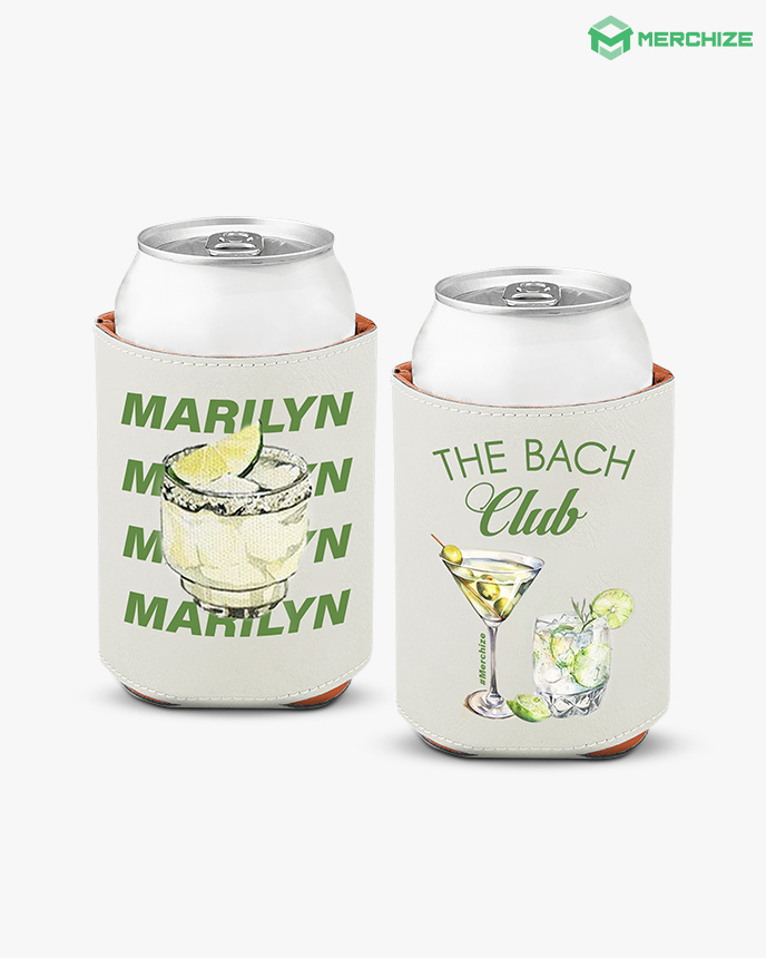 Leatherette Can Cooler (Made in US) 