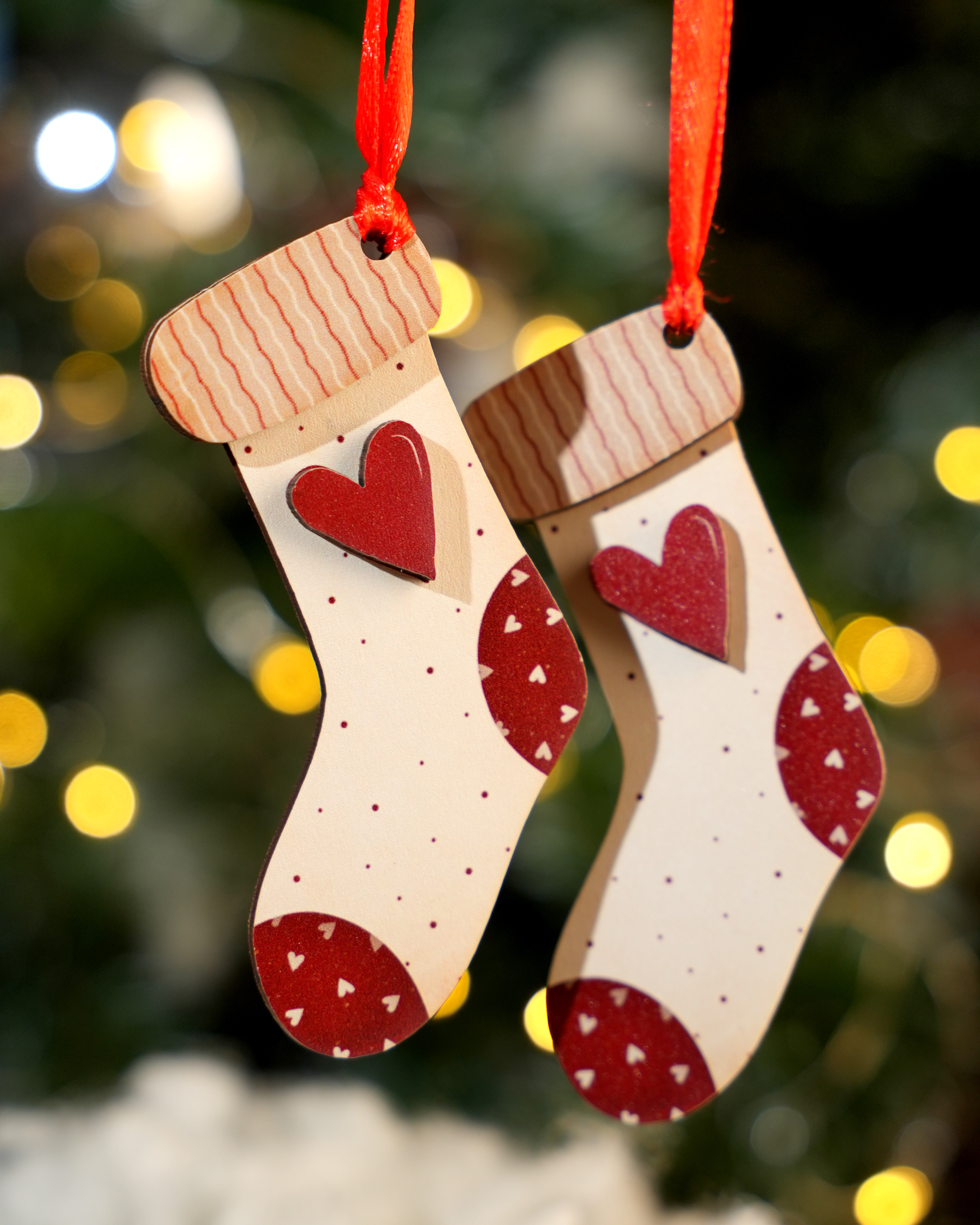 Custom Shape 2-Layered Wood Ornament