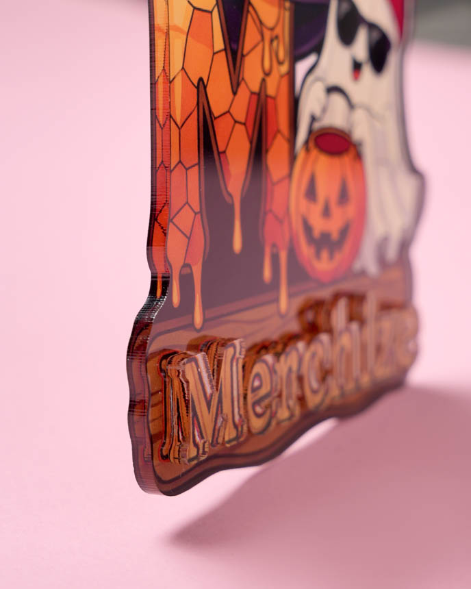 Custom Shape 2-Layer Clear Acrylic Tag