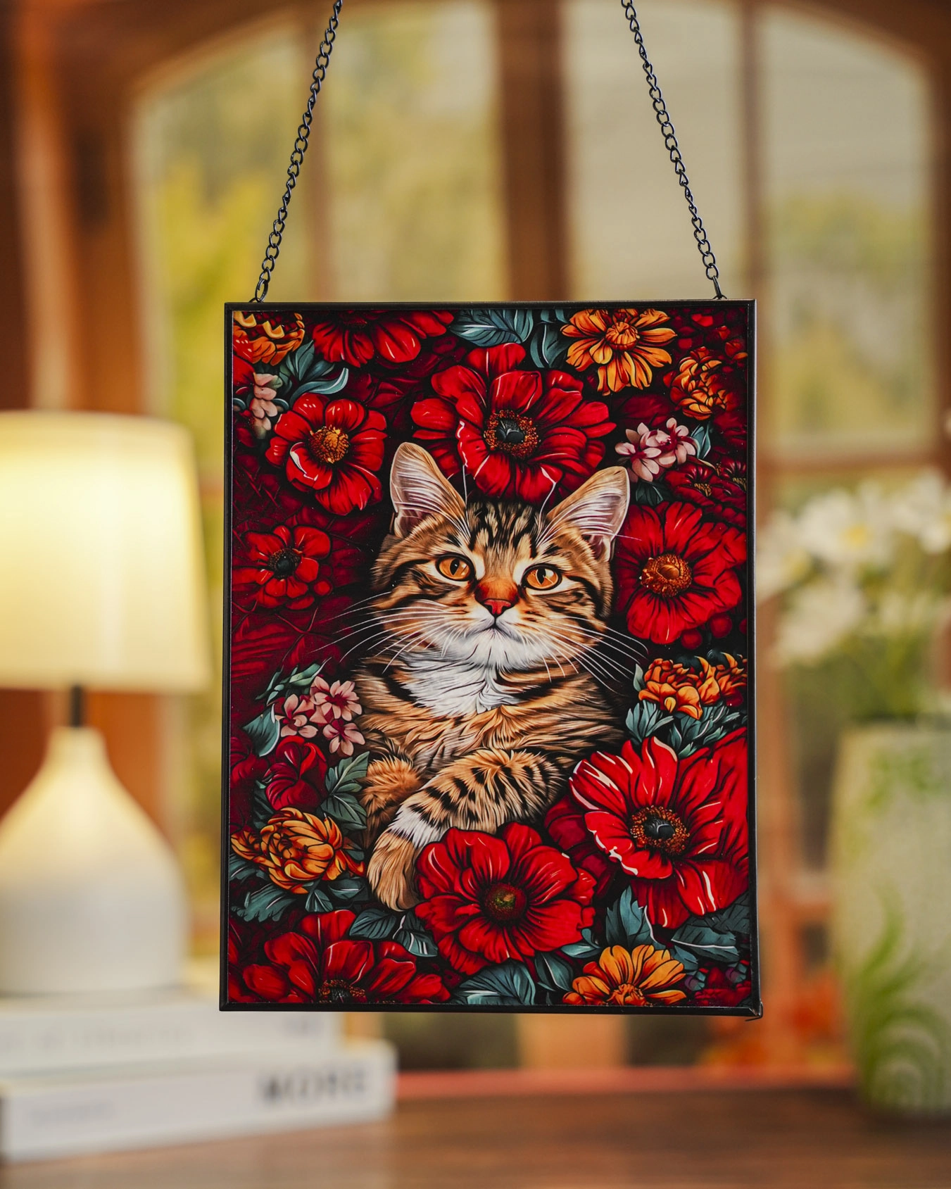 Stained Glass Suncatcher for Window Hanging