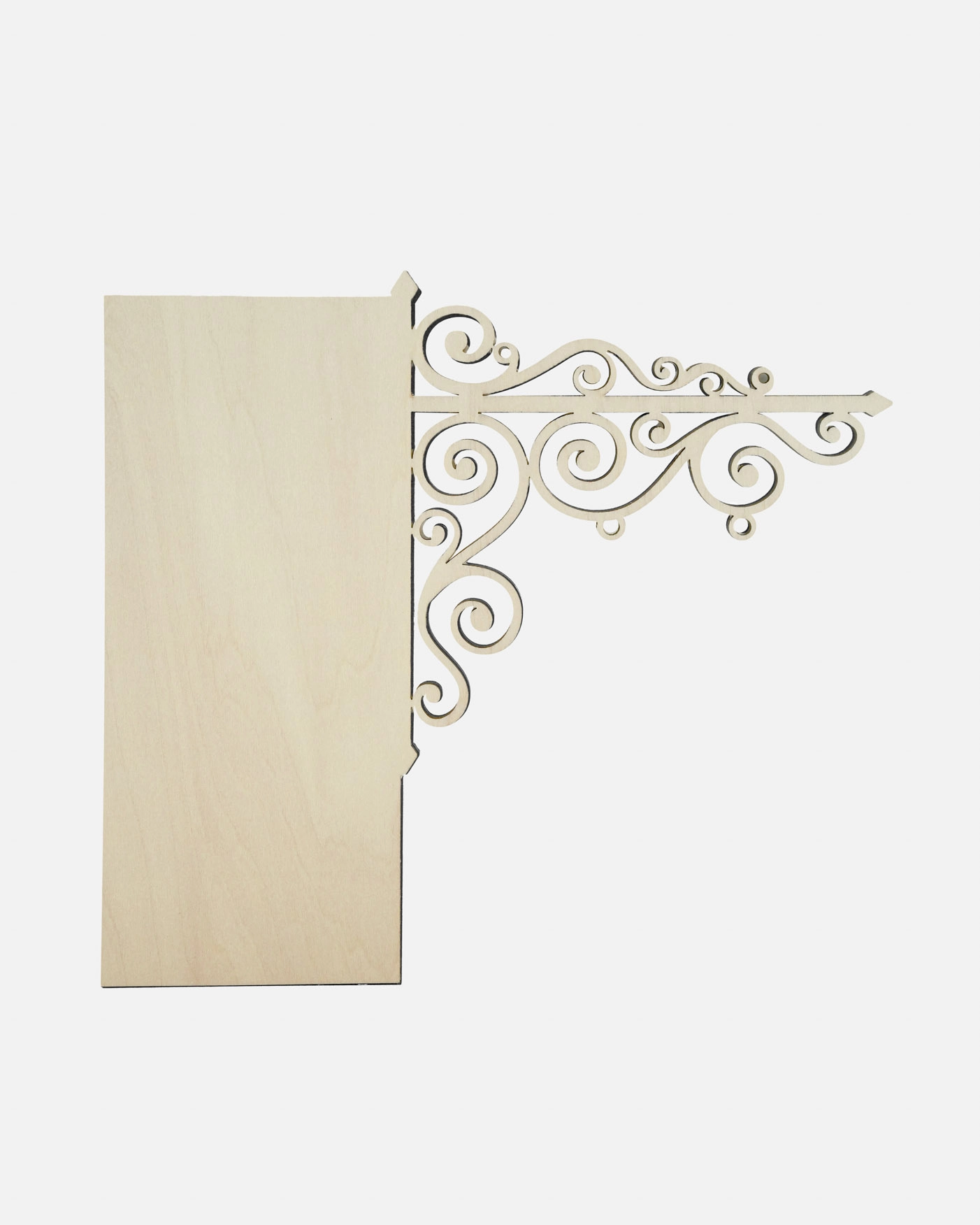 Custom Shape Wood Bookshelf Sign