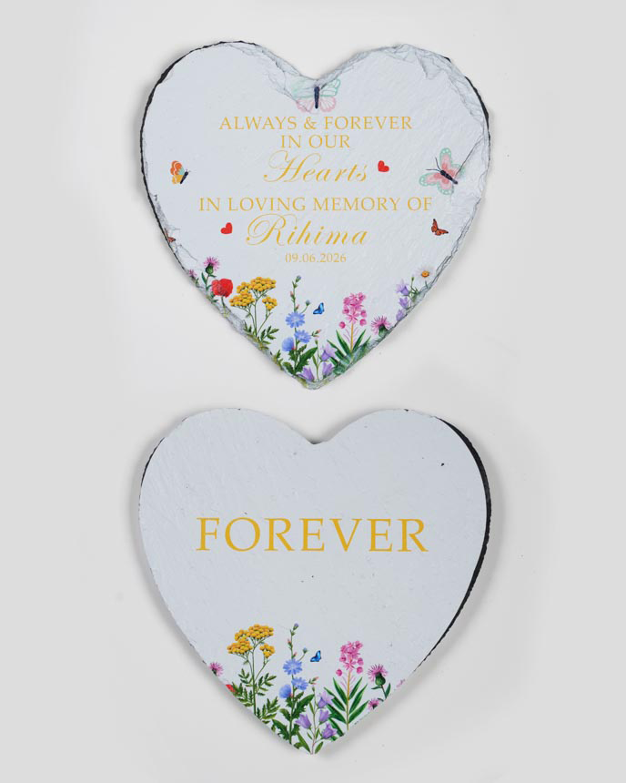 2-side Printed Memorial Garden Stone