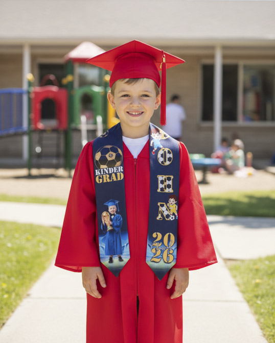 Kid Satin Graduation Stole