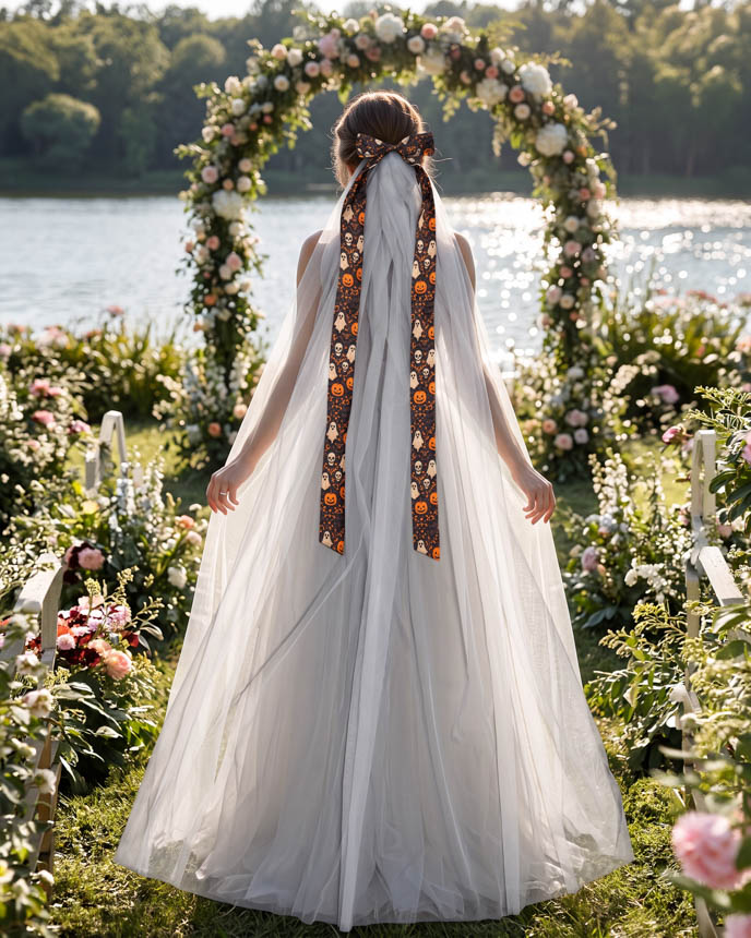 Satin Bow Veil