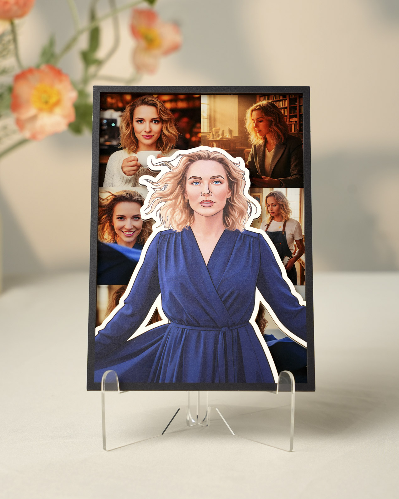 Custom Shape Wood and Acrylic Sign