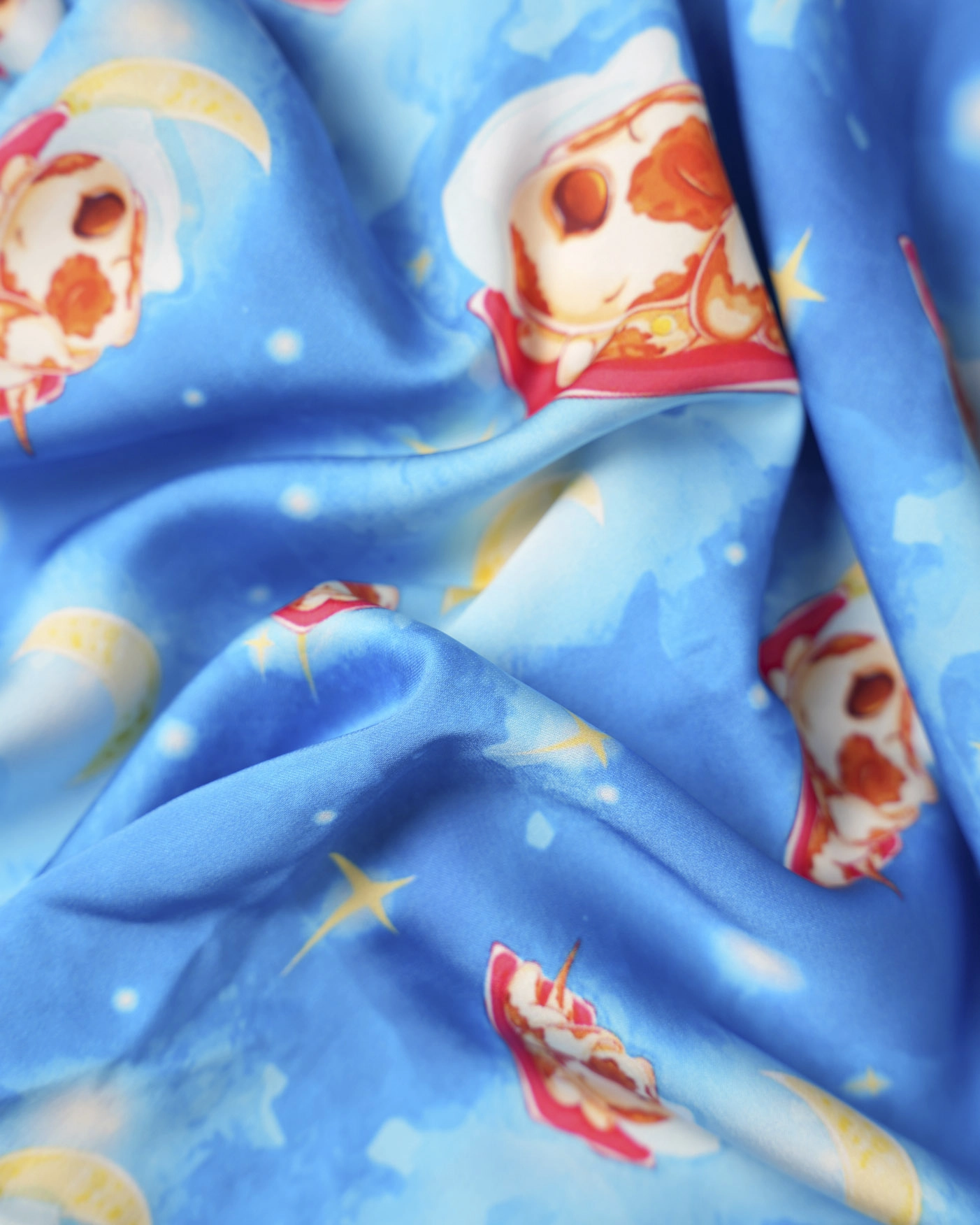 All-over Print Kid and Youth Satin Short-Sleeve Pajamas Set